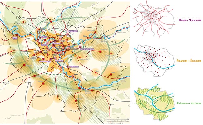 carte de planification structurant de IDF