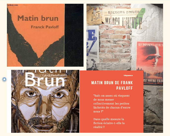 Matin brun, de Franck Pavloff - les ormeaux 3e5 2017/2018